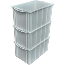 KIT COM 3 CAIXAS 61 LITROS MODELO 035 BRANCA SEM TAMPA KIT COM 3 CAIXAS 61 LITROS MODELO 035 BRANCA SEM TAMPA
