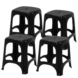 KIT COM 4 BANQUETAS PLASTICA MONOBLOCO NITEROI CORES KIT COM 4 BANQUETAS PLASTICA MONOBLOCO NITEROI CORES