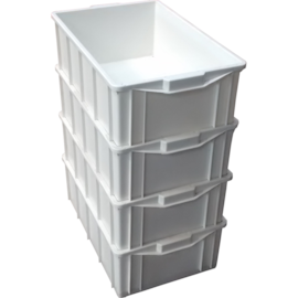 KIT COM 4 CAIXAS 39 LITROS MODELO 013 BRANCA SEM TAMPA KIT COM 4 CAIXAS 39 LITROS MODELO 013 BRANCA SEM TAMPA