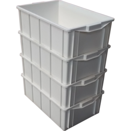 KIT COM 4 CAIXAS 39 LITROS MODELO 013 BRANCA SEM TAMPA KIT COM 4 CAIXAS 39 LITROS MODELO 013 BRANCA SEM TAMPA