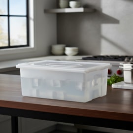 KIT COM 5 CAIXAS 25 LITROS MODELO S800 COM TAMPAS