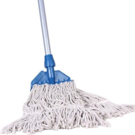 KIT MOP CRU 320G COM CABO E GARRA PARA MOP EURO PLASTICA AZUL