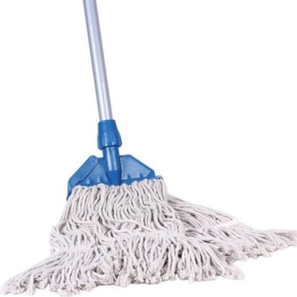 KIT MOP CRU 320G COM CABO E GARRA PARA MOP EURO PLASTICA AZUL