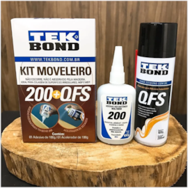 KIT MOVELEIRO ADESIVO INSTANTÂNEO E ACELERADOR DE SECAGEM QFS KIT MOVELEIRO ADESIVO INSTANTÂNEO E ACELERADOR DE SECAGEM QFS