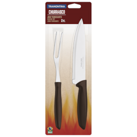 KIT TRINCHANTE E FACA CHURRASCO PLENUS AÇO INOX KIT TRINCHANTE E FACA CHURRASCO PLENUS AÇO INOX