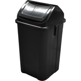 LIXEIRA 100 LITROS COM TAMPA BASCULANTE PRETA LIXEIRA 100 LITROS COM TAMPA BASCULANTE PRETA