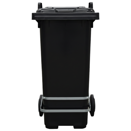 LIXEIRA 120 LITROS COM RODAS E PEDAL CORES
