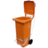 LIXEIRA 120 LITROS COM RODAS E PEDAL CORES