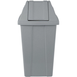 LIXEIRA 25 LITROS COM TAMPA BASCULANTE CINZA LIXEIRA 25 LITROS COM TAMPA BASCULANTE CINZA