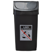 Produto LIXEIRA 50 LITROS COLETA SELETIVA LIXO NÃO RECICLÁVEIS