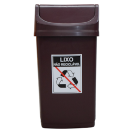 LIXEIRA 50 LITROS COLETA SELETIVA LIXO ORGANICO