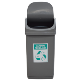 LIXEIRA 50 LITROS COLETA SELETIVA MATERIAIS RECICLAVEIS LIXEIRA 50 LITROS COLETA SELETIVA MATERIAIS RECICLAVEIS