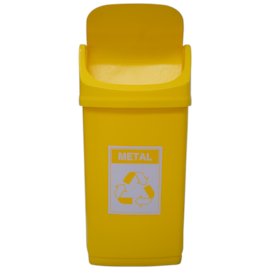 LIXEIRA 50 LITROS COLETA SELETIVA METAIS LIXEIRA 50 LITROS COLETA SELETIVA METAIS