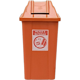 LIXEIRA 60 LITROS COLETA DE PILHAS E BATERIAS LIXEIRA 60 LITROS COLETA DE PILHAS E BATERIAS