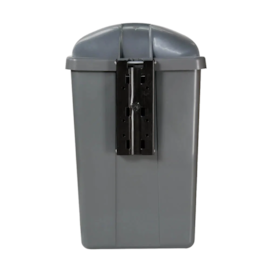 LIXEIRA COLETOR DE PAREDE POSTE 50 LITROS CINZA LIXEIRA COLETOR DE PAREDE POSTE 50 LITROS CINZA