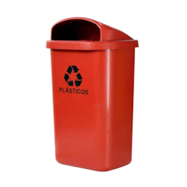 LIXEIRA COLETOR DE PAREDE POSTE 50 LITROS VERMELHO LIXEIRA COLETOR DE PAREDE POSTE 50 LITROS VERMELHO