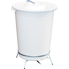 LIXEIRA COM PEDAL EM AÇO 100 LITROS BRANCA LIXEIRA COM PEDAL EM AÇO 100 LITROS BRANCA