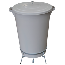 LIXEIRA COM PEDAL EM AÇO 85 LITROS BRANCA LIXEIRA COM PEDAL EM AÇO 85 LITROS BRANCA