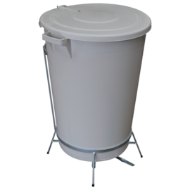 LIXEIRA COM PEDAL EM AÇO 85 LITROS BRANCA LIXEIRA COM PEDAL EM AÇO 85 LITROS BRANCA