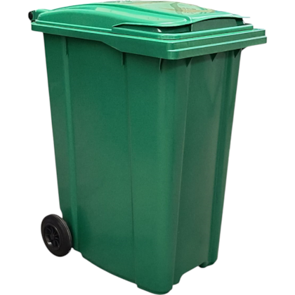 LIXEIRA CONTENTOR PLÁSTICO 360 LITROS COM RODAS VERDE