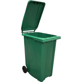 LIXEIRA CONTENTOR PLÁSTICO 360 LITROS COM RODAS VERDE