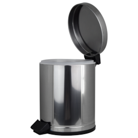 LIXEIRA EM AÇO INOX COM PEDAL E RECIPIENTE INTERNO 4,5 LITROS LIXEIRA EM AÇO INOX COM PEDAL E RECIPIENTE INTERNO 4,5 LITROS
