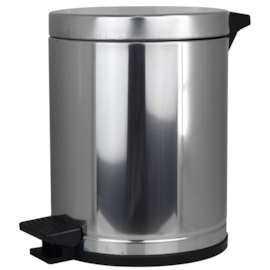 LIXEIRA EM AÇO INOX COM PEDAL E RECIPIENTE INTERNO 4,5 LITROS LIXEIRA EM AÇO INOX COM PEDAL E RECIPIENTE INTERNO 4,5 LITROS
