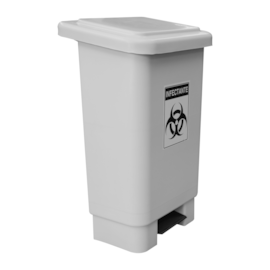 LIXEIRA HOSPITALAR 50 LITROS COM PEDAL E ADESIVO INFECTANTE LIXEIRA HOSPITALAR 50 LITROS COM PEDAL E ADESIVO INFECTANTE