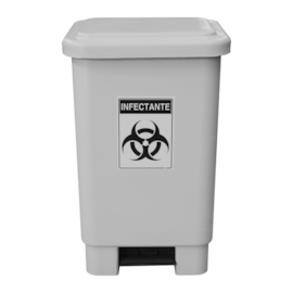 LIXEIRA HOSPITALAR 50 LITROS COM PEDAL E ADESIVO INFECTANTE LIXEIRA HOSPITALAR 50 LITROS COM PEDAL E ADESIVO INFECTANTE