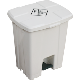 LIXEIRA HOSPITALAR BRANCA 30 LITROS COM PEDAL E ADESIVO INFECTANTE LIXEIRA HOSPITALAR BRANCA 30 LITROS COM PEDAL E ADESIVO INFECTANTE