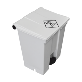 LIXEIRA HOSPITALAR BRANCA 30 LITROS COM PEDAL E ADESIVO INFECTANTE LIXEIRA HOSPITALAR BRANCA 30 LITROS COM PEDAL E ADESIVO INFECTANTE