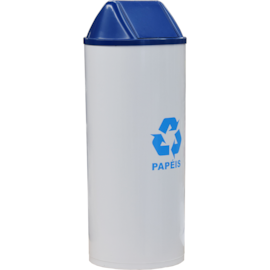 LIXEIRA PLASTICA 22 LITROS TAMPA BASCULANTE E ADESIVO COLETA DE PAPEL LIXEIRA PLASTICA 22 LITROS TAMPA BASCULANTE E ADESIVO COLETA DE PAPEL