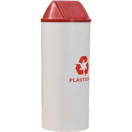 LIXEIRA PLASTICA 22 LITROS TAMPA BASCULANTE E ADESIVO COLETA DE PLASTICO LIXEIRA PLASTICA 22 LITROS TAMPA BASCULANTE E ADESIVO COLETA DE PLASTICO