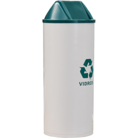 LIXEIRA PLASTICA 22 LITROS TAMPA BASCULANTE E ADESIVO COLETA DE VIDRO LIXEIRA PLASTICA 22 LITROS TAMPA BASCULANTE E ADESIVO COLETA DE VIDRO