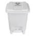 LIXEIRA PLASTICA 7 LITROS BRANCA COM ADESIVO INFECTANTE
