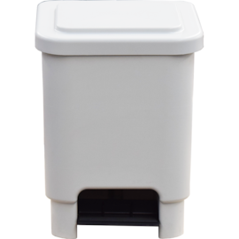 LIXEIRA RETANGULAR 15 LITROS COM PEDAL E HASTE DE METAL