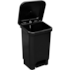 LIXEIRA RETANGULAR 25 LITROS COM PEDAL E HASTE DE METAL