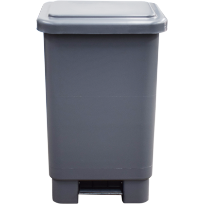 LIXEIRA RETANGULAR 50 LITROS COM PEDAL E HASTE DE METAL