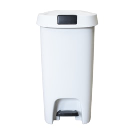 LIXEIRA SLIM COM PEDAL 25 LITROS COM FECHAMENTO SUAVE BRANCA LIXEIRA SLIM COM PEDAL 25 LITROS COM FECHAMENTO SUAVE BRANCA