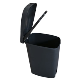 LIXEIRA SLIM COM PEDAL 25 LITROS COM FECHAMENTO SUAVE PRETA LIXEIRA SLIM COM PEDAL 25 LITROS COM FECHAMENTO SUAVE PRETA