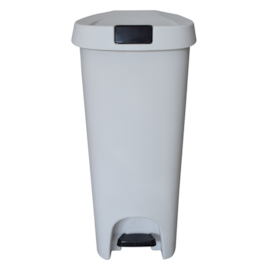 LIXEIRA SLIM COM PEDAL 50 LITROS BRANCA LIXEIRA SLIM COM PEDAL 50 LITROS BRANCA