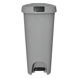 LIXEIRA SLIM COM PEDAL 50 LITROS COM FECHAMENTO SUAVE CINZA LIXEIRA SLIM COM PEDAL 50 LITROS COM FECHAMENTO SUAVE CINZA