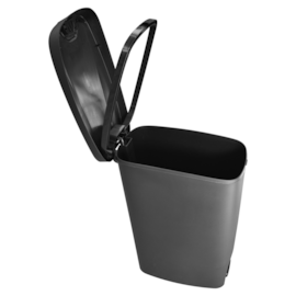 LIXEIRA SLIM COM PEDAL 50 LITROS PRETA LIXEIRA SLIM COM PEDAL 50 LITROS PRETA