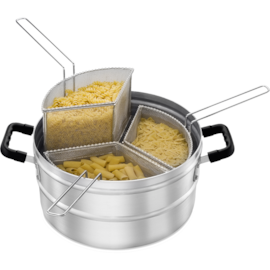 MULTI-COZER PANELA CAÇAROLA COZINHAR MASSAS COM 3 CESTOS 18 LITROS MULTI-COZER PANELA CAÇAROLA COZINHAR MASSAS COM 3 CESTOS 18 LITROS