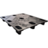 PALLET PLASTICO LEVE 100X120X15 CM  PRETO