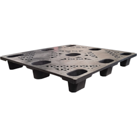 PALLET PLASTICO LEVE 100X120X15 CM  PRETO