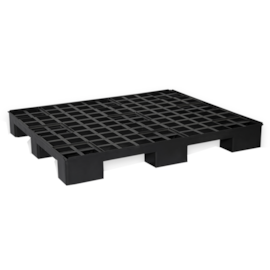 PALLET PLASTICO MODELO 410 - 100X120X14CM PRETO