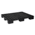 PALLET PLASTICO MODELO 410 - 100X120X14CM PRETO