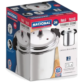 PANELA DE PRESSÃO 24 LITROS FECHAMENTO EXTERNO  PANELA DE PRESSÃO 24 LITROS FECHAMENTO EXTERNO