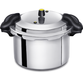 PANELA DE PRESSÃO POLIDA 12 LITROS COM ASAS BAQUELITE PANELA DE PRESSÃO POLIDA 12 LITROS COM ASAS BAQUELITE